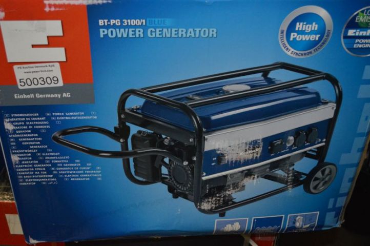 364735-2 Power Generator. Einhell BT-PG 3100/1 Blue. Unused. Shipping may be arranged