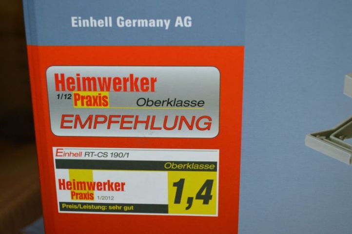 364283-4 Hand-Held Circular Saw, Einhell RT-CS 190/1 red. Unused. Shipping may be arranged