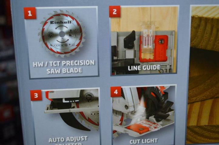 364283-8 Hand-Held Circular Saw, Einhell RT-CS 190/1 red. Unused. Shipping may be arranged