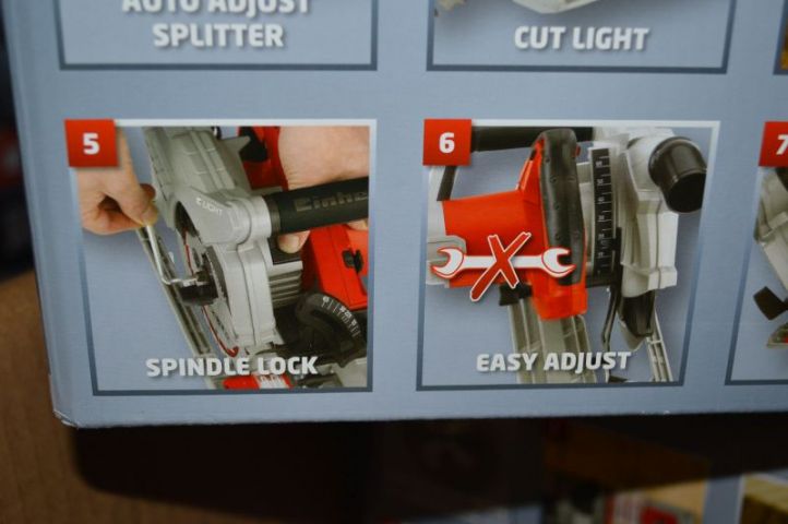 364283-10 Hand-Held Circular Saw, Einhell RT-CS 190/1 red. Unused. Shipping may be arranged