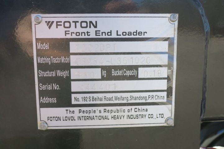 364928--12 Tractor Foton FT254