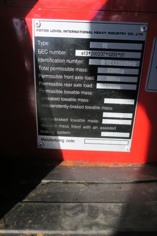 364928--5 Tractor Foton FT254