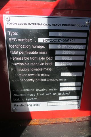 364928--4 Tractor Foton FT254