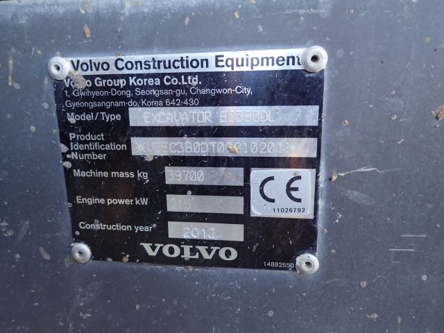 312337--113 Volvo EC380 DL