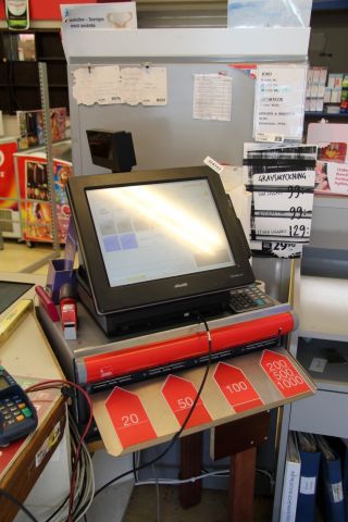 368743-1 Kassasystem Olivetti med CashGuard säkerhetssystem