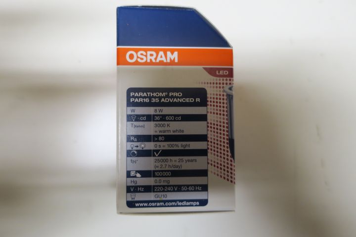 369121-5 10st Osram Parathom Pro Par16 35 Advanced R (Fri frakt)