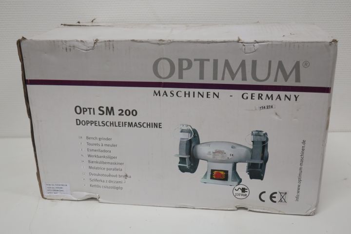 368081-0 Bench grind machine Optimum Opti SM200