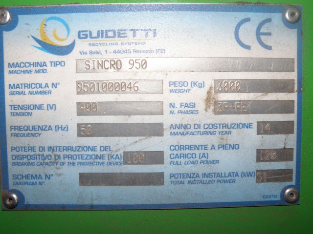 369854-4 Guidetti Cable Crusher