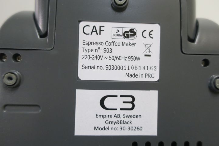 368326-7 C3 espresso coffee maker