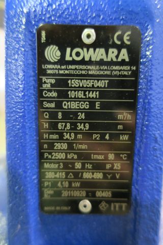 351327-4 Lowara Pump 15SV05F040T