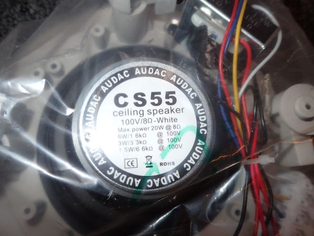 353113-3 4st NYA vita högtalare för inbyggnad i tak