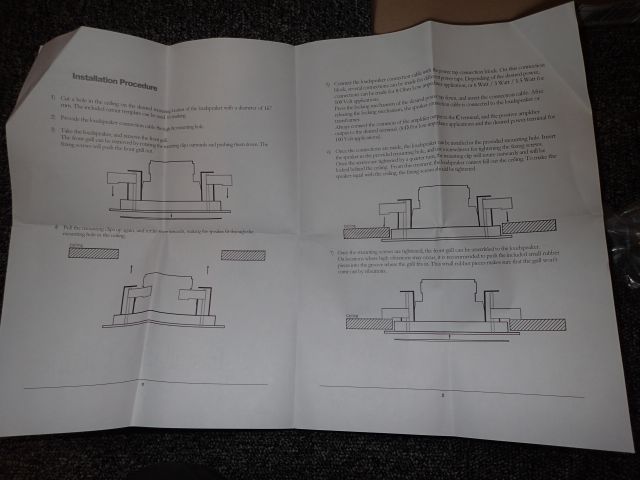 353113-5 4st NYA vita högtalare för inbyggnad i tak