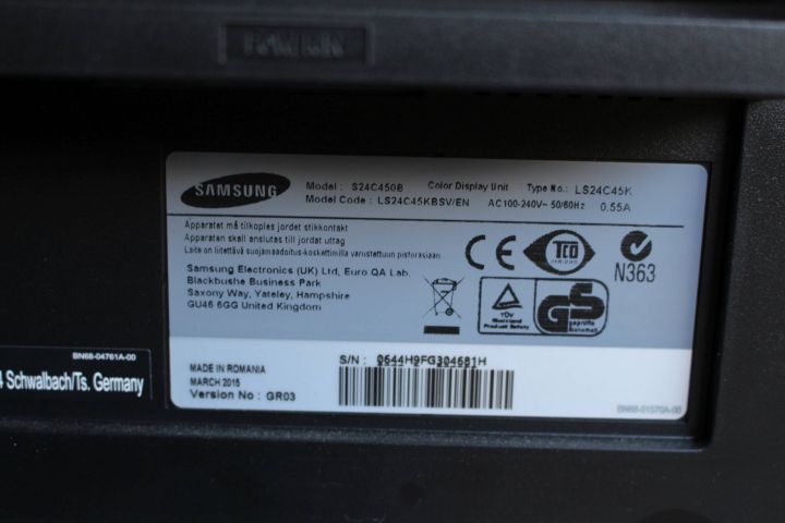 366731--1 Datorskärm Samsung S24C450 med fotoskärmar 2 st