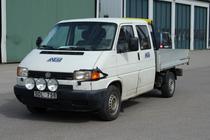372955-1 VW Transporter T4 2.5 TDI Pickup Syncro Dubbelhytt, dragkrok, 4WD, 102 hk.