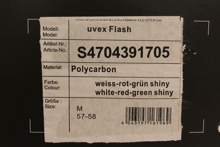 332942--8 4 pcs Uvex Flash helmets