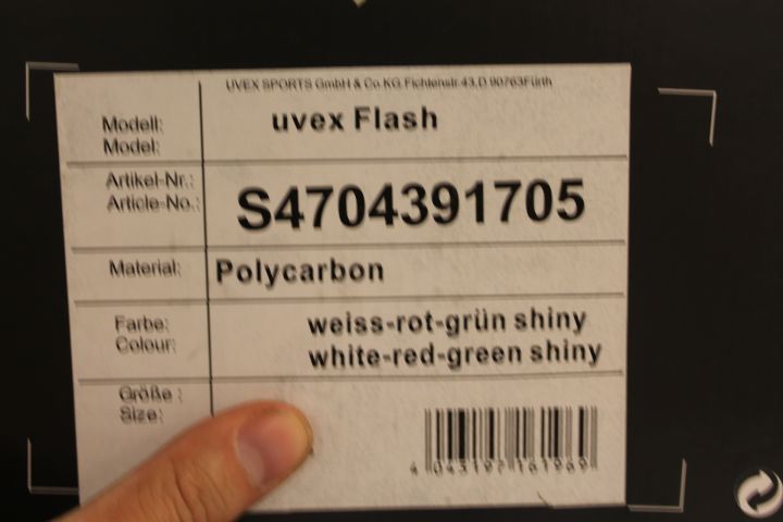 332942--4 4 pcs Uvex Flash helmets