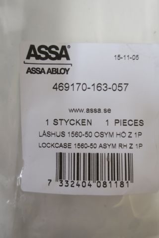 358012--2 2 pcs lockcase Assa 1560-50