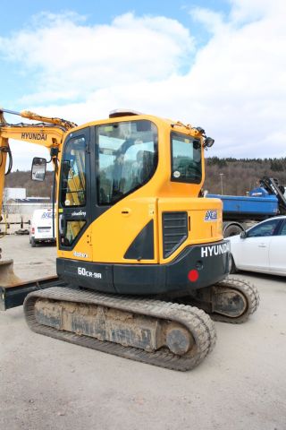 372969-9 Bandgrävare Hyundai R60CR-9A -16 (rototilt, 737h)