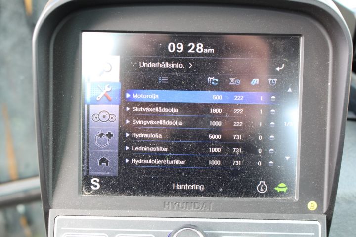 372969-47 Bandgrävare Hyundai R60CR-9A -16 (rototilt, 737h)