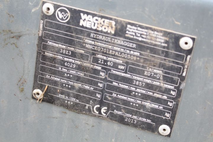 372973-22 Bandgrävmaskin Wacker Neuson 38Z3 -13