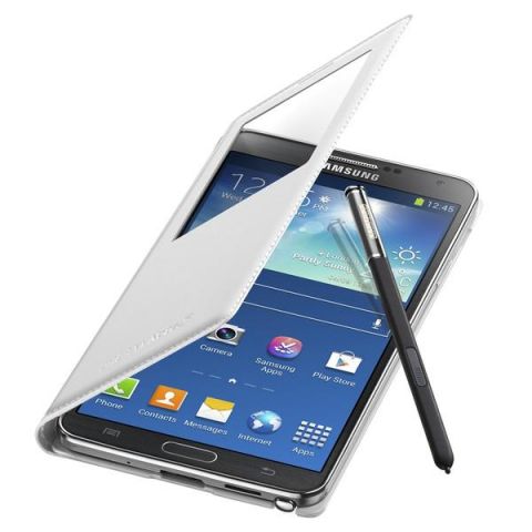 371066-1 Samsung S-View Cover for Samsung Galaxy Note 3, White EFCN900BWEGWW