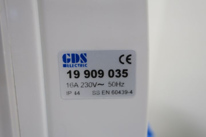 376131-6 4 st byggcentraler GDS Electric 16A ( Made for Norway )