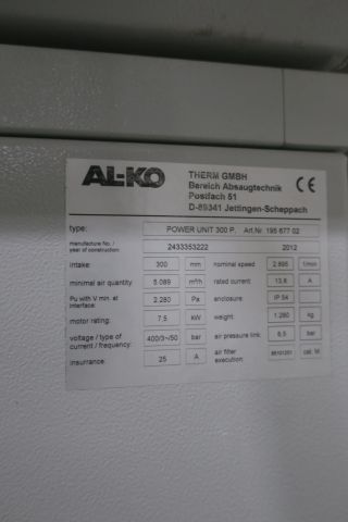 380007-3 Chip Filter AL-KO Power Unit 300 P
