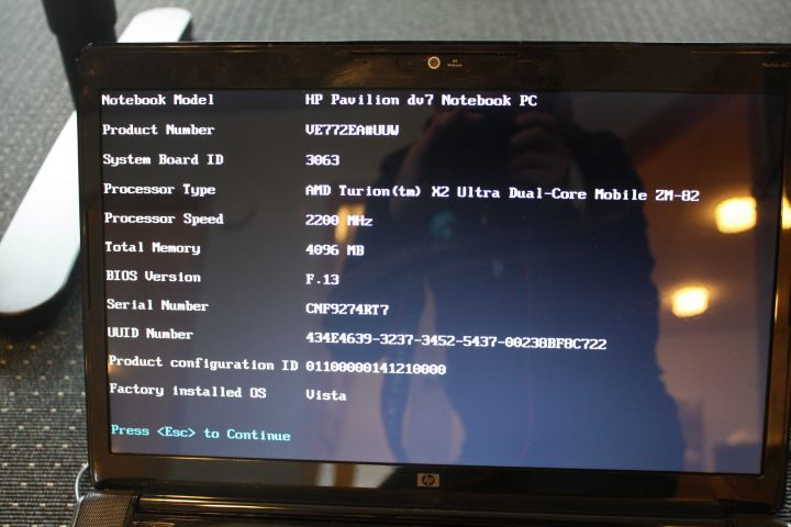 377010-6 Laptop HP Pavilion dv7 -09