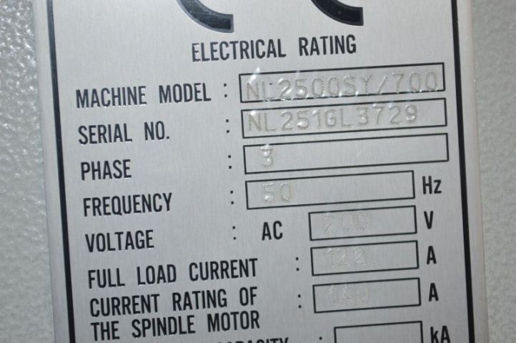 380221--40 5-axis turning center (CNC-lathe), Mori Seiki NL 2500 SY/700.