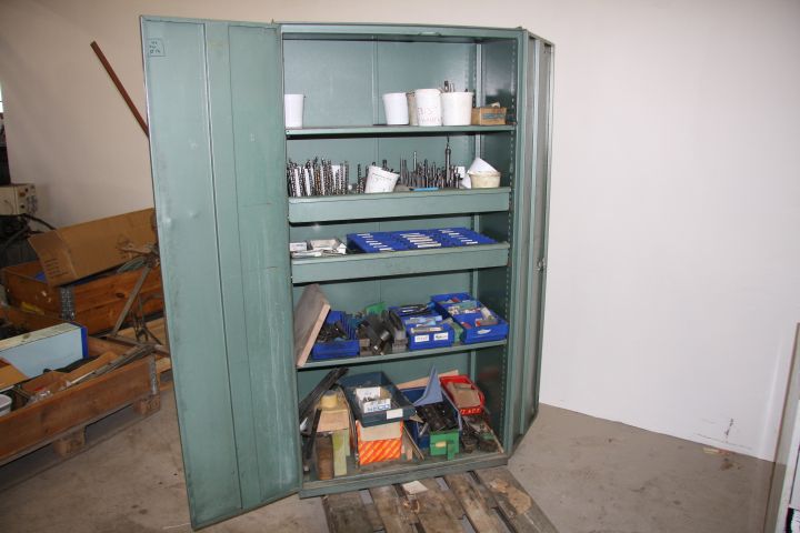 375893-0 Tin cabinet with misc contence