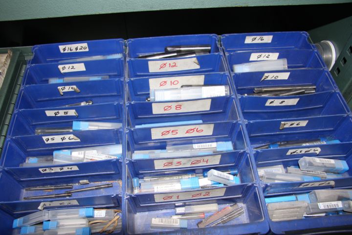 375893-4 Tin cabinet with misc contence