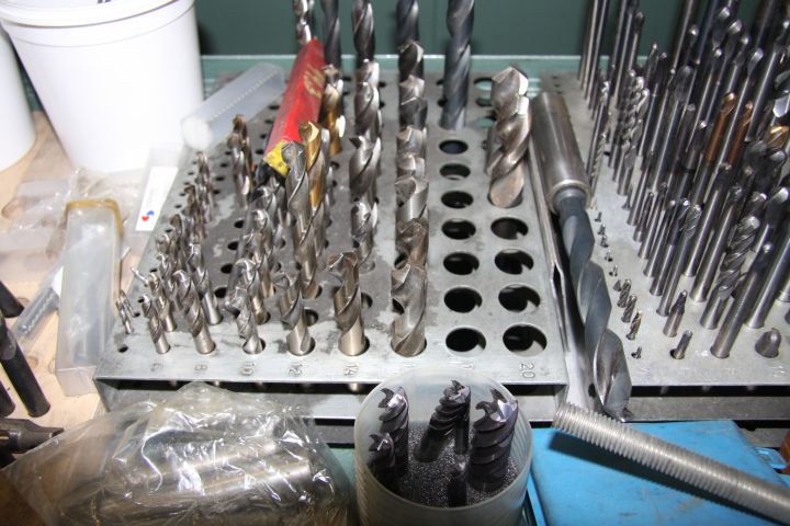 375893-6 Tin cabinet with misc contence