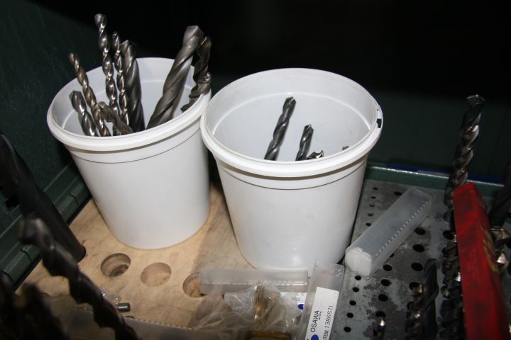 375893-7 Tin cabinet with misc contence