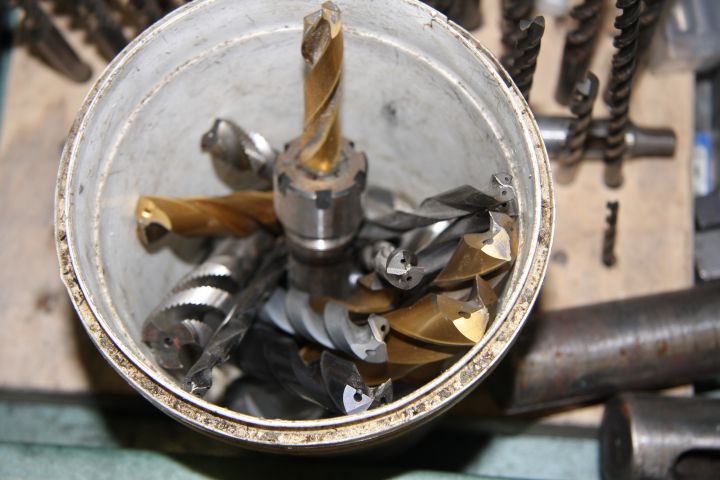 375893-8 Tin cabinet with misc contence