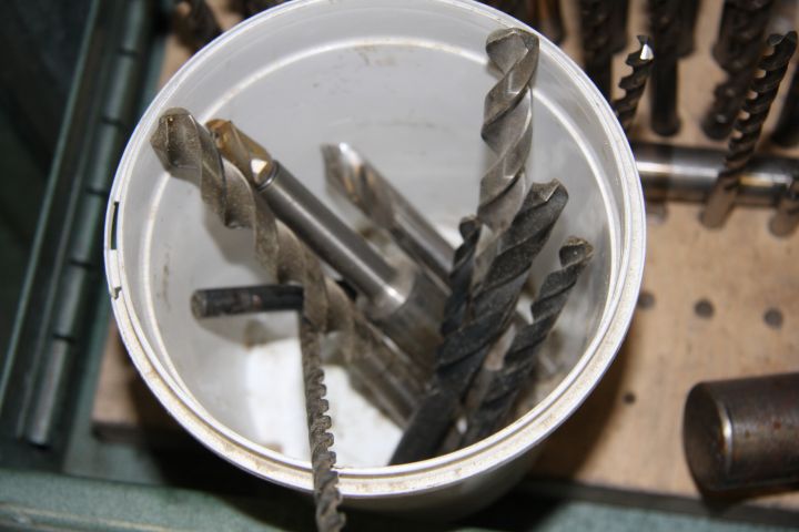 375893-9 Tin cabinet with misc contence