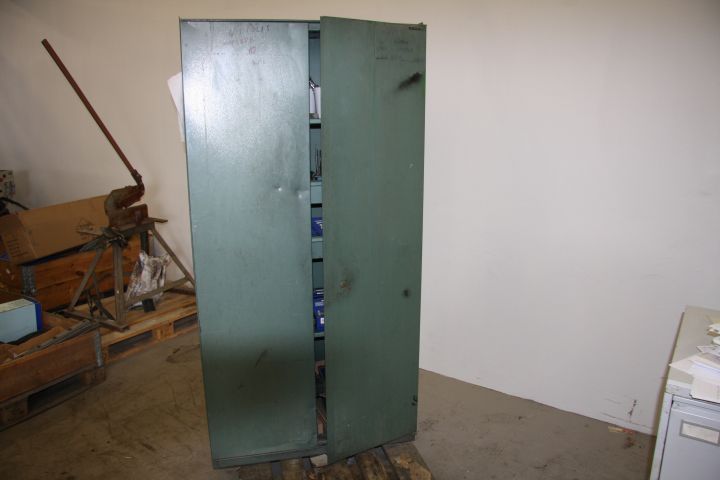375893-10 Tin cabinet with misc contence