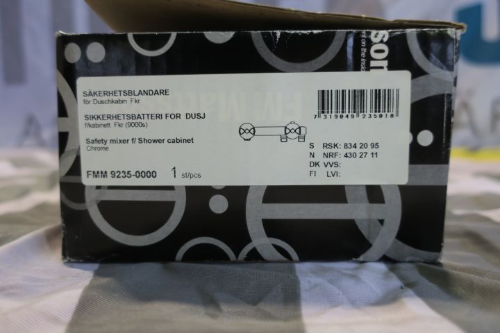 311252-5 FM Mattsson Safety Mixer for Shower Cabinet, New