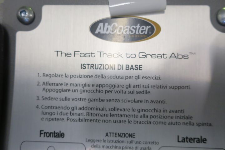 384989-3 Träningsmaskin AbCoaster CS2000