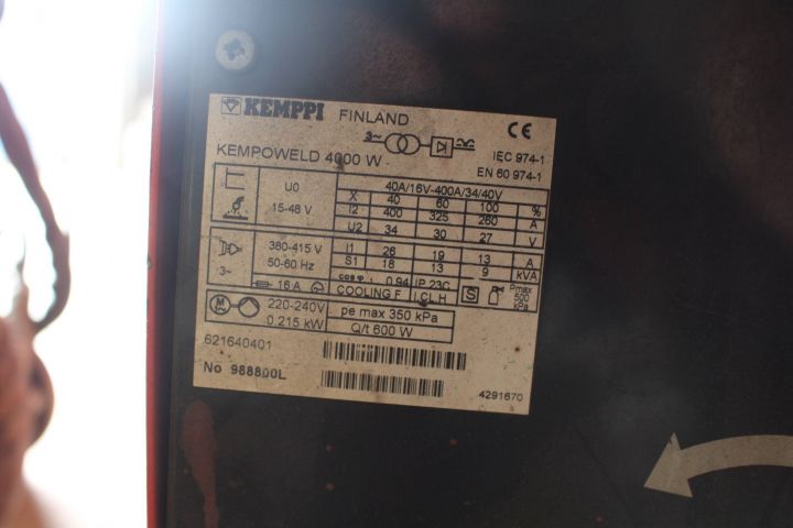 371868-5 MIG-svets Kemppi Kempomig 4000 (defekt)