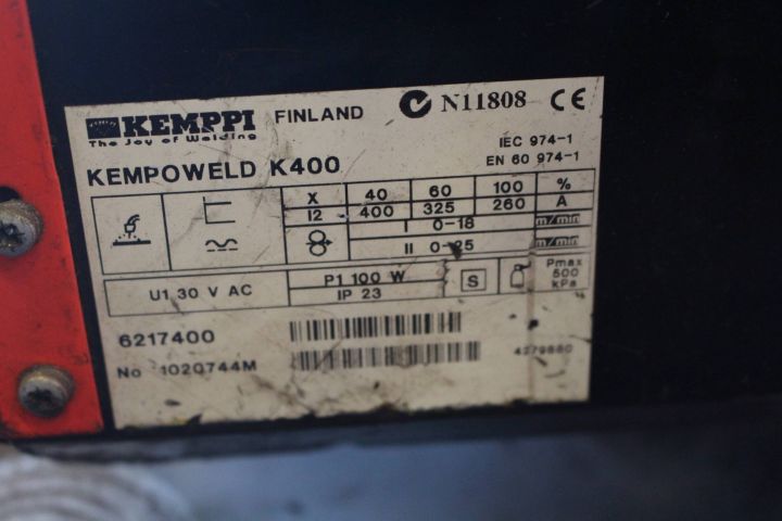 371870-5 MIG-svets Kemppi Kempoweld 4000 med matarverk
