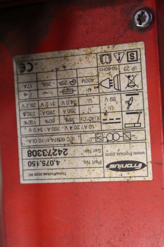 371890-4 Svets Fronius Transpocket 3500 RC