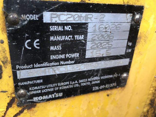 356653-22 Komatsu PC20 MR 2006