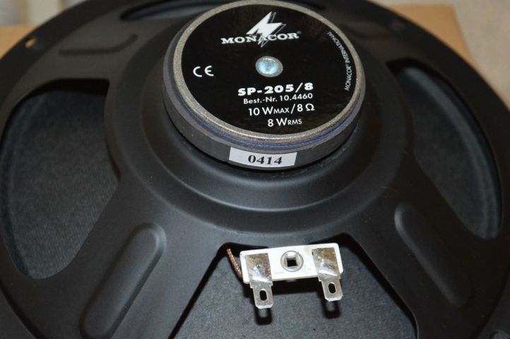 385644-2 Monacor SP-205/8 full-range speaker units, set. Free shipping