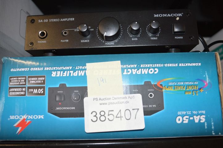 385407-2 SA 50 Monacor amplifier. Free shipping