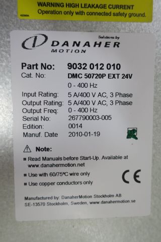 384393-5 Servo drive Danaher motion DMC 50720P