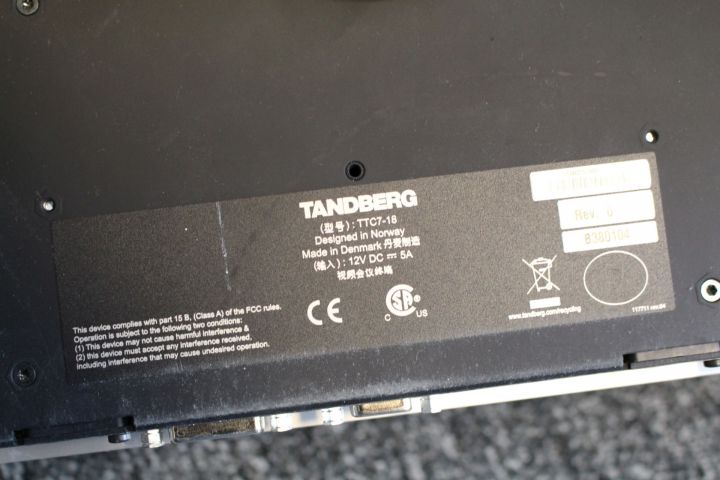 386918-7 Kamera Tandberg precisionHD TTC8-02 med tillbehör