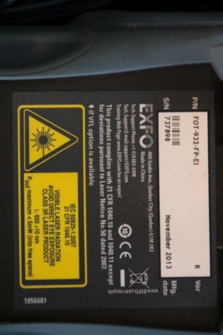 380641-4 Testverktyg för fiber EXFO FOT-930