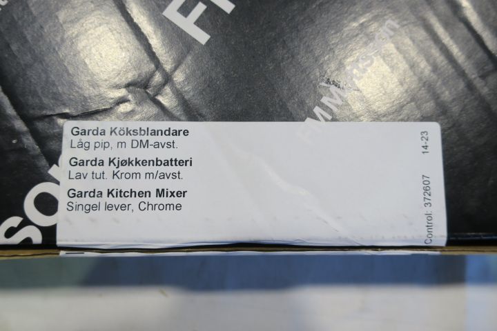311456-5 FM Mattsson Garda köksblandare med DM-avst. Nytt, FRI FRAKT