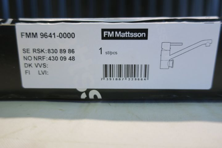 311456-6 FM Mattsson Garda köksblandare med DM-avst. Nytt, FRI FRAKT