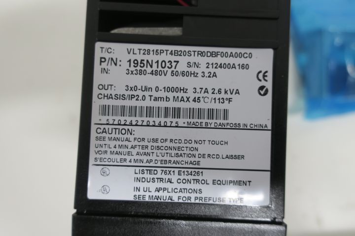 334490-4 Variable Frequency AC Drive Danfoss VLT 2800